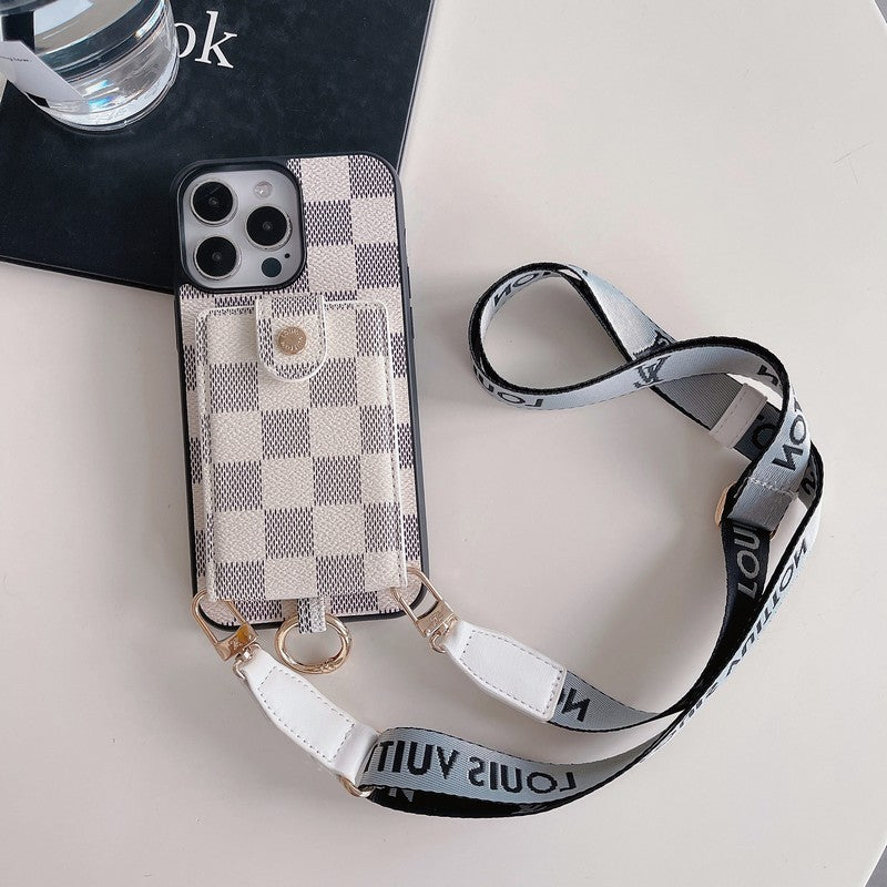 Τσάντα κάρτας πολυτελείας Κλασική θήκη για iPhone