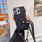 奢華卡包斜背 iPhone 手機殼