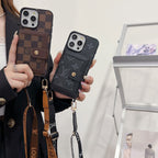 奢華卡包斜背 iPhone 手機殼