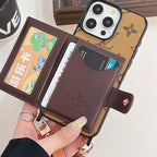 奢華卡包斜背 iPhone 手機殼