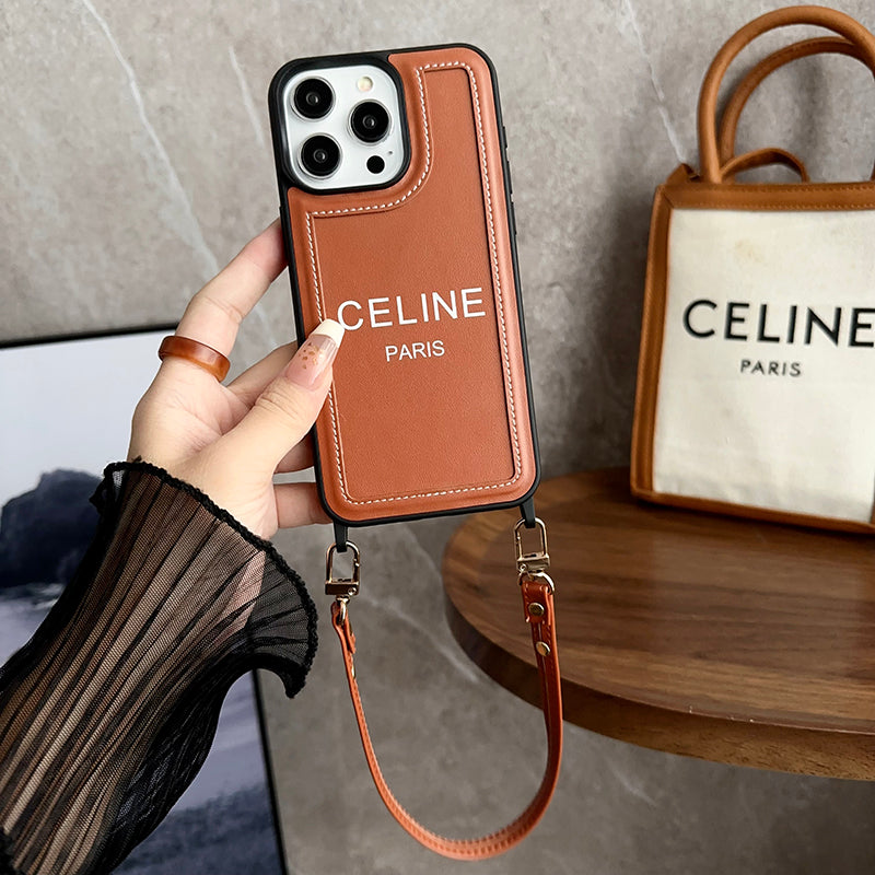 時尚手提皮革 16 iPhone 手機殼