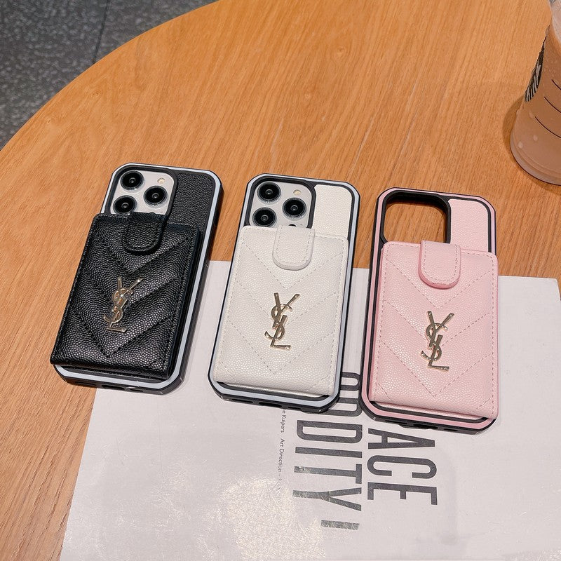 Δερμάτινη θήκη για iPhone σε χρώμα Saint Card