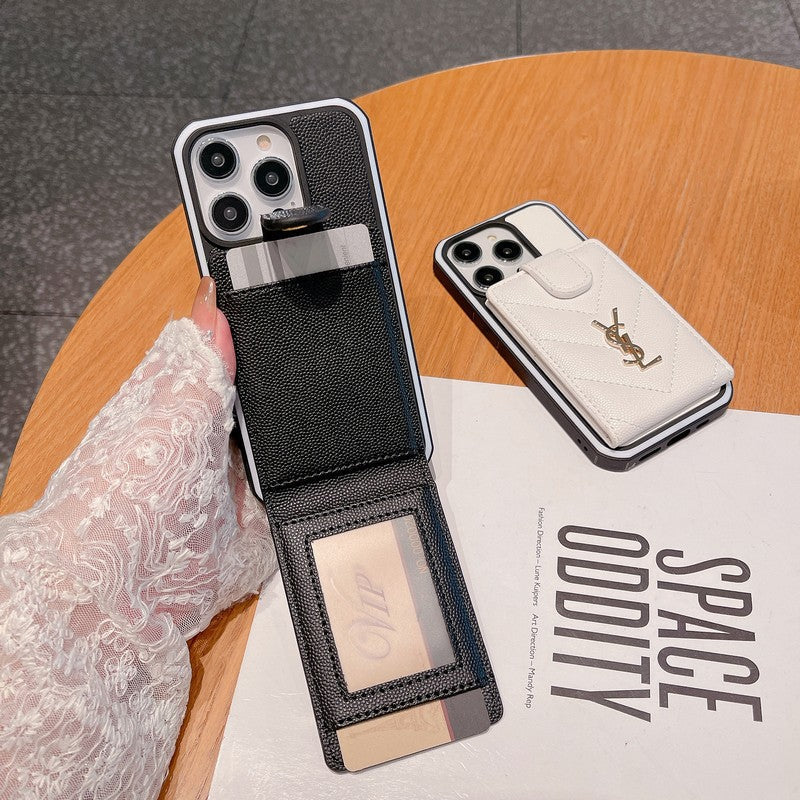 Δερμάτινη θήκη για iPhone σε χρώμα Saint Card