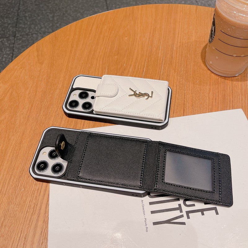 Δερμάτινη θήκη για iPhone σε χρώμα Saint Card