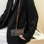 Πολυτελής αλυσίδα τσάντα για κάρτες καφέ Θήκη iPhone