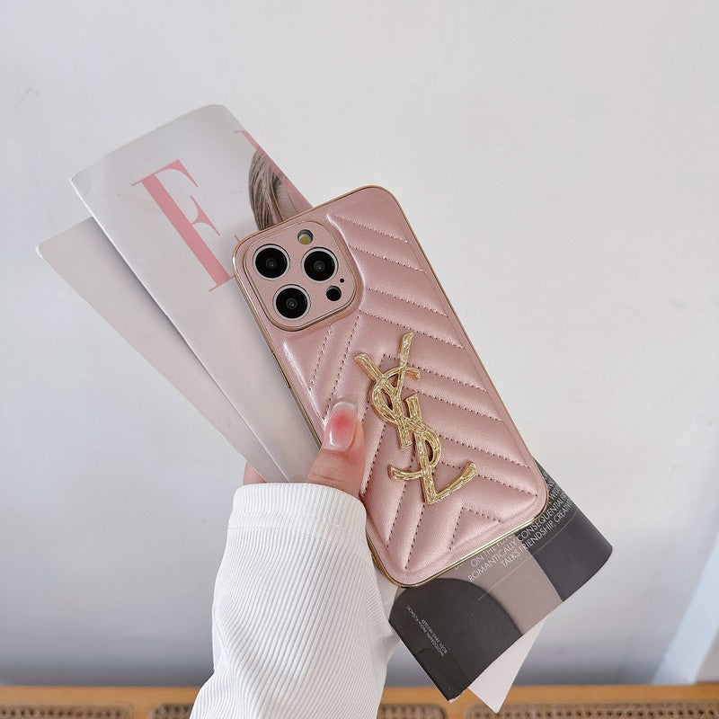 Étui pour iPhone en cuir Saint Color