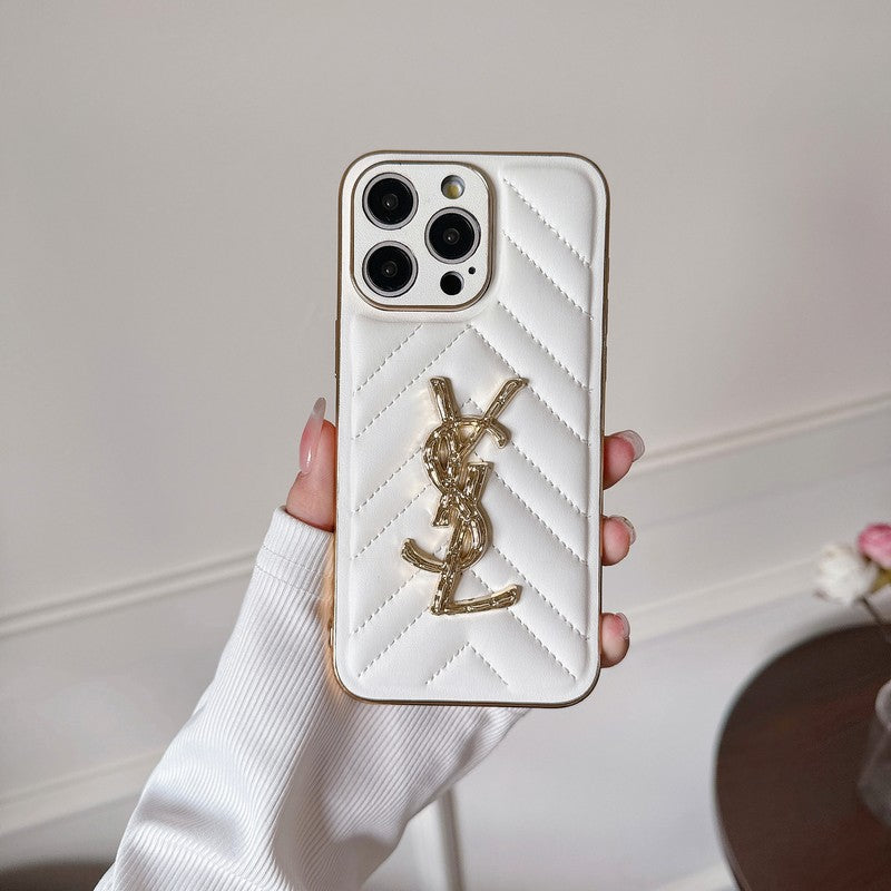 Étui pour iPhone en cuir Saint Color