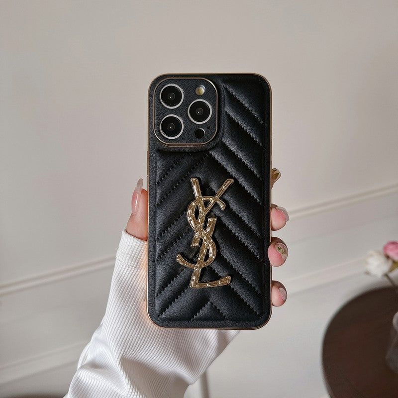 Étui pour iPhone en cuir Saint Color