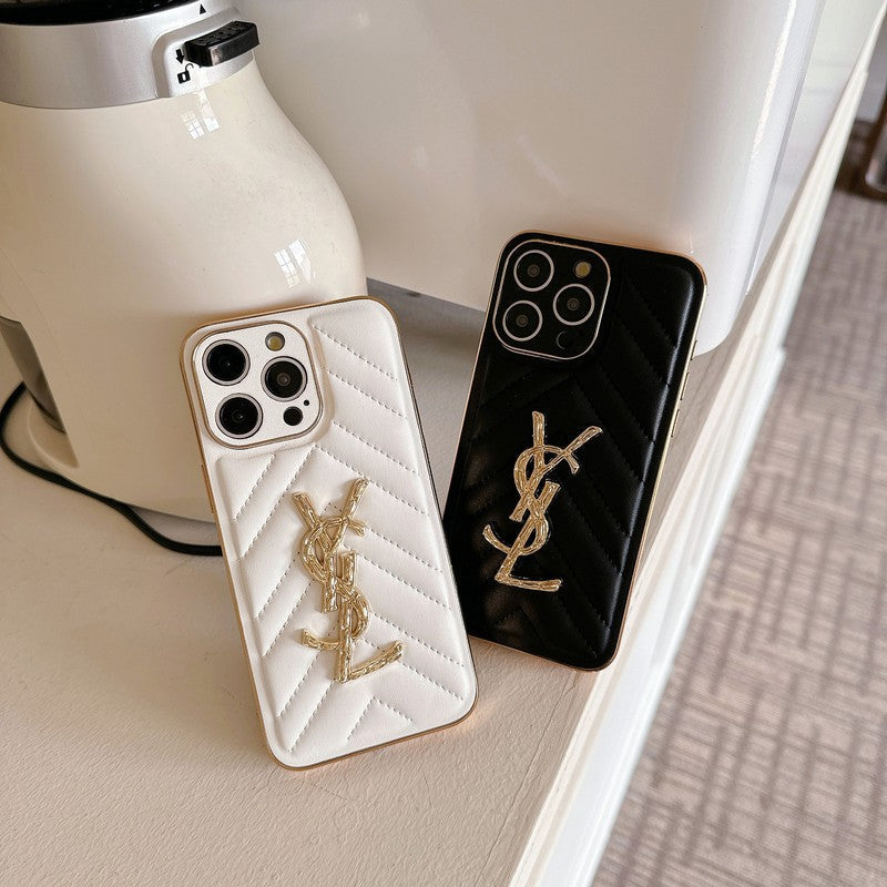Étui pour iPhone en cuir Saint Color