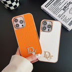 Θήκη iPhone με ροζ χρυσό λογότυπο Fashion Diamond