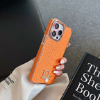 Fashion Diamond Logo Rose Gold iPhone Case