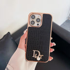Fashion Diamond Logo Rose Gold iPhone Case