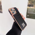 Classic Diamond Logo Rose Gold iPhone Case