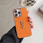 Saint Color lederen roségouden iPhone-hoesje