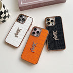 Saint Color lederen roségouden iPhone-hoesje