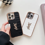 Coque et skin iPhone Saint Color Cuir Or Rose