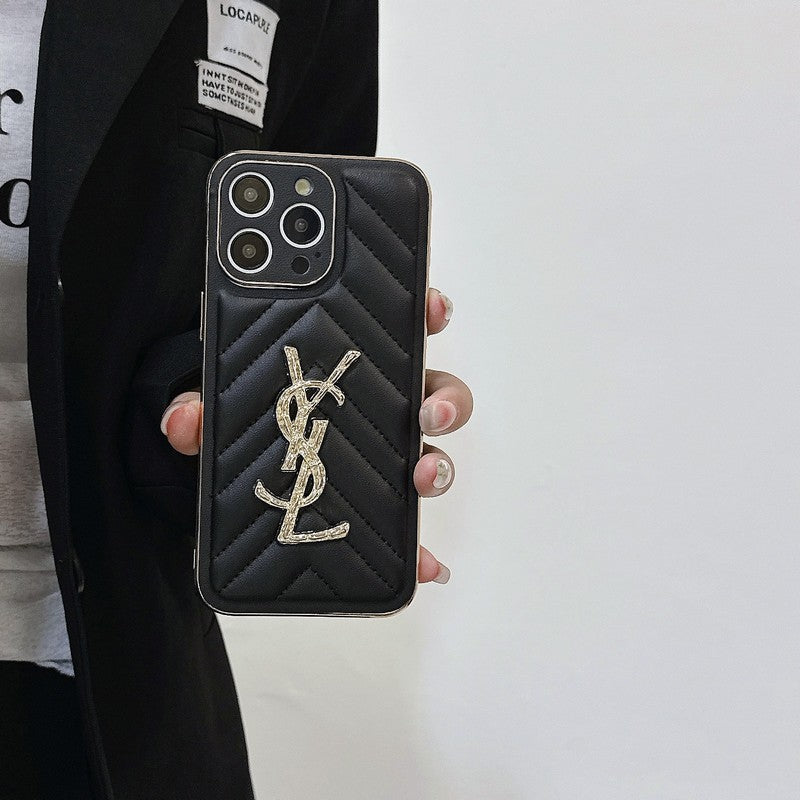 Étui pour iPhone en cuir Saint Color