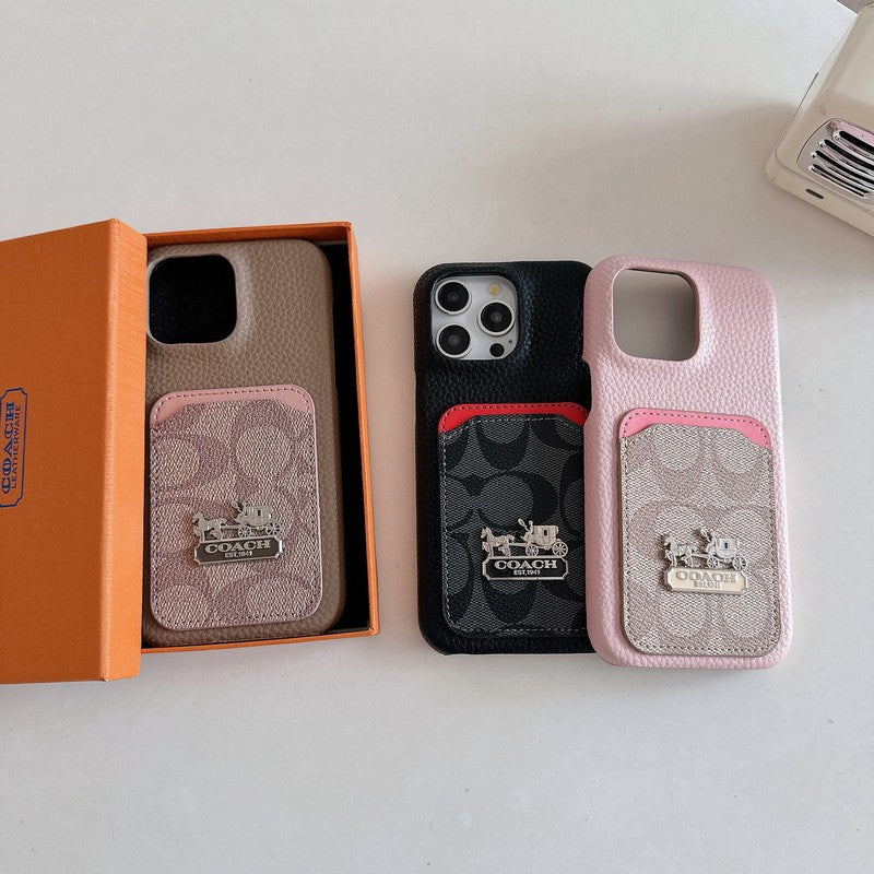 Кожаный чехол для iPhone Classic Card Bag