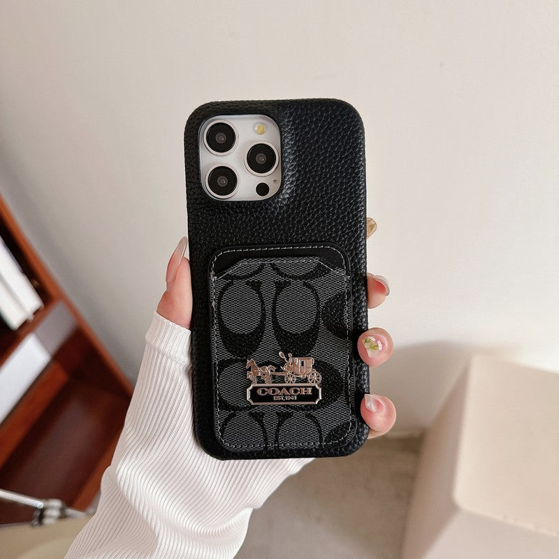 Кожаный чехол для iPhone Classic Card Bag