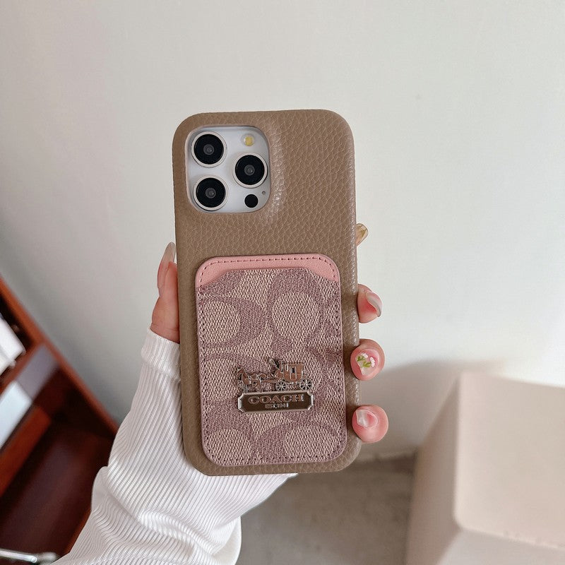 Кожаный чехол для iPhone Classic Card Bag