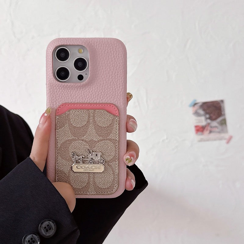 Кожаный чехол для iPhone Classic Card Bag