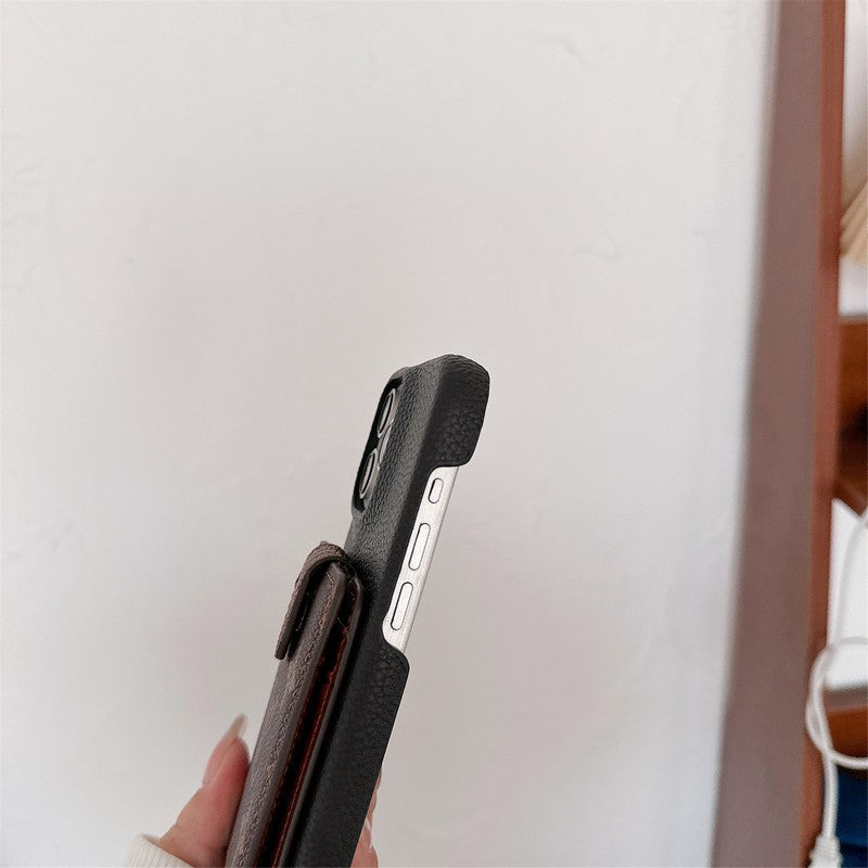 Étui pour iPhone avec chaîne à bandoulière pour sac à cartes de luxe
