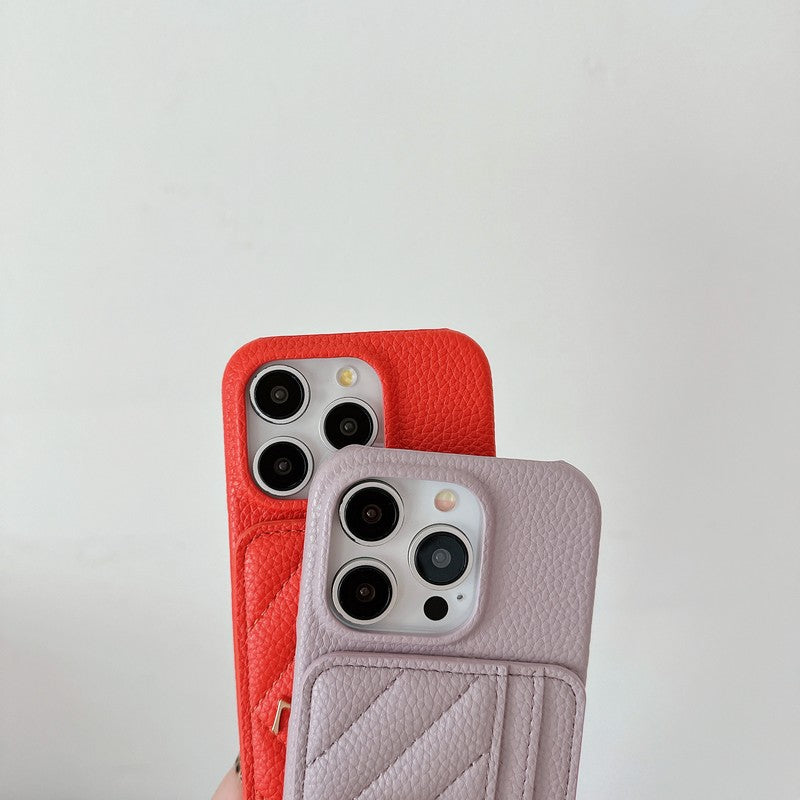 Δερμάτινη θήκη για iPhone σε χρώμα Saint Card