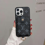 Étui pour iPhone de couleur classique de sac de carte de luxe