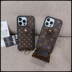 Luxuriöse iPhone-Hülle mit Kartenetui in klassischer Farbe
