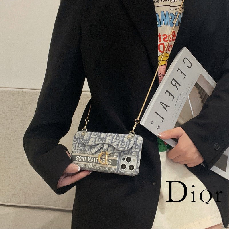 Husă pentru iPhone, neagră & gri, pentru carduri din material textil