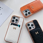 H Rose Gold bőr iPhone tok