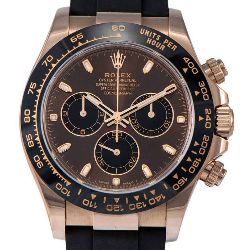 Luxury Chronograph Sport Watch with Rubber Strap