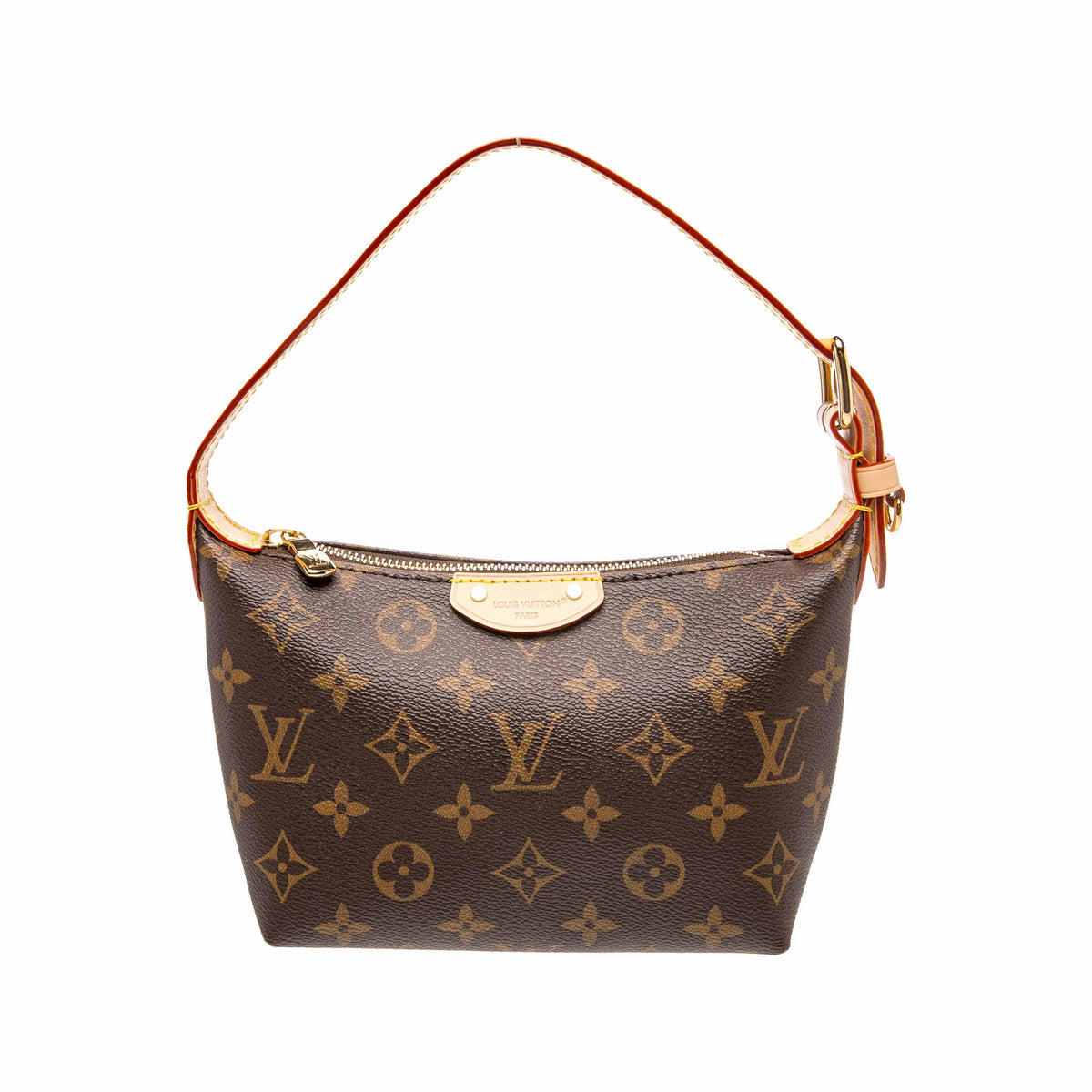 Bolsa de ombro vintage com monograma e alça ajustável