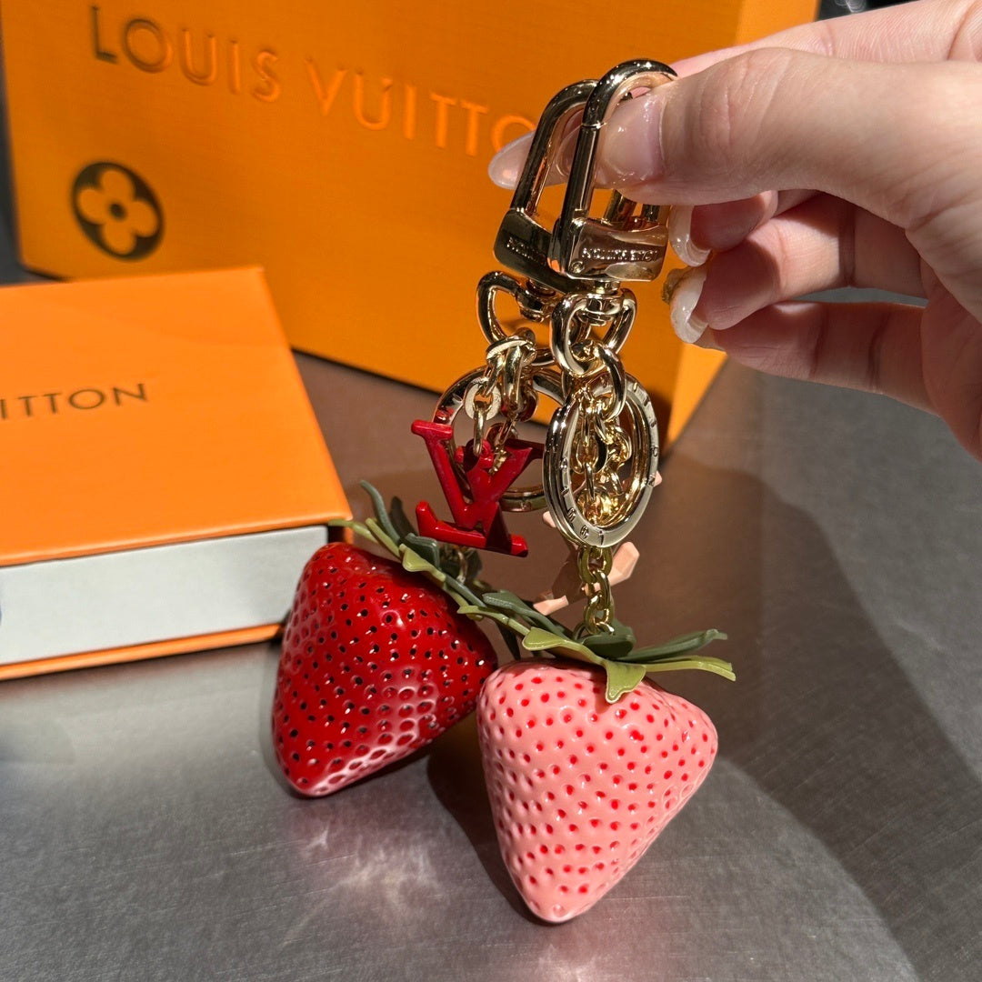 Luxury Lollipop Monogram Bag Charm Keychain
