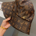 Luxury Monogram Leather Bucket Hat | Luxury Designer 1v Hat