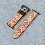 Leather Monogram Apple Watch Bands