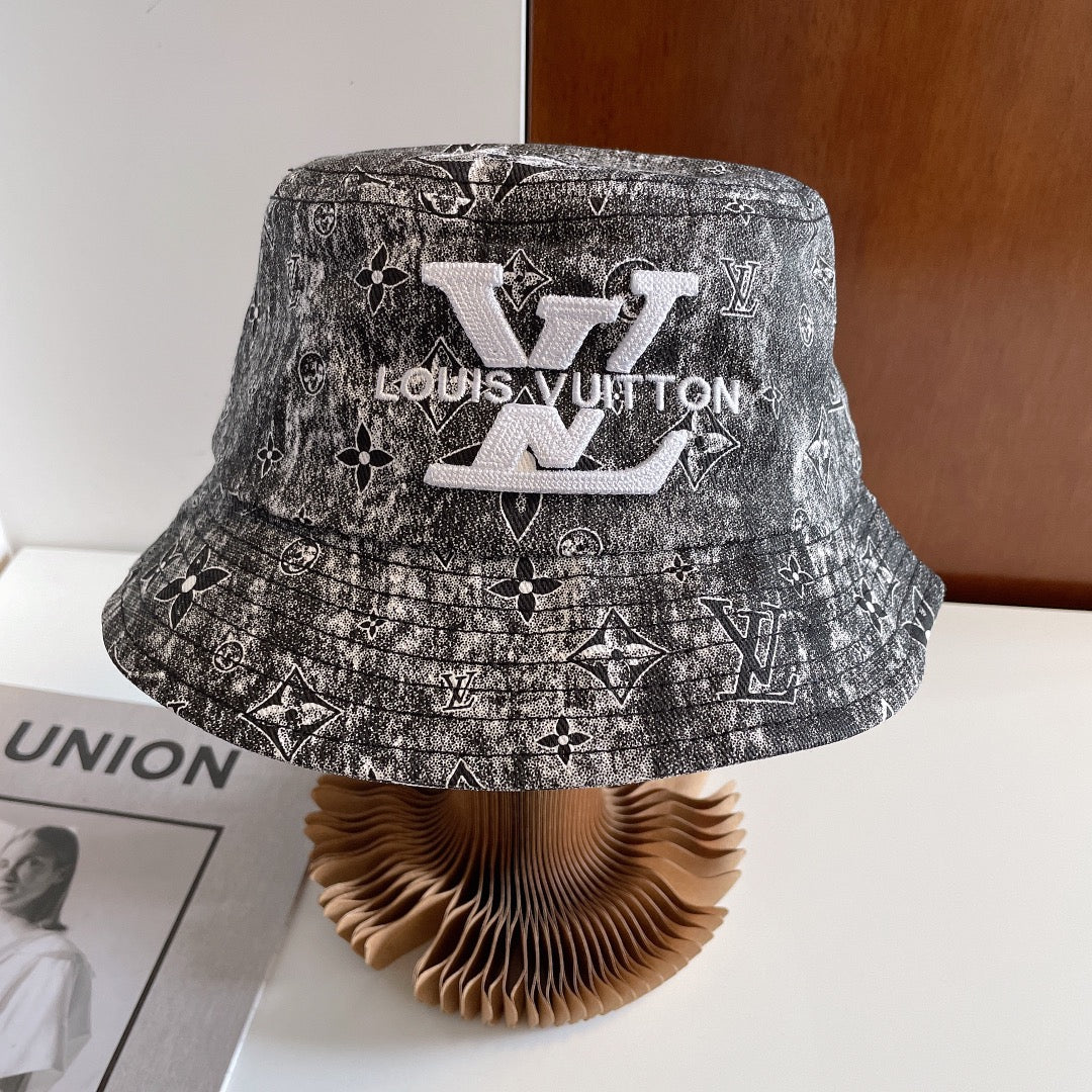 Luxury Monogram Embroidered Bucket Hat