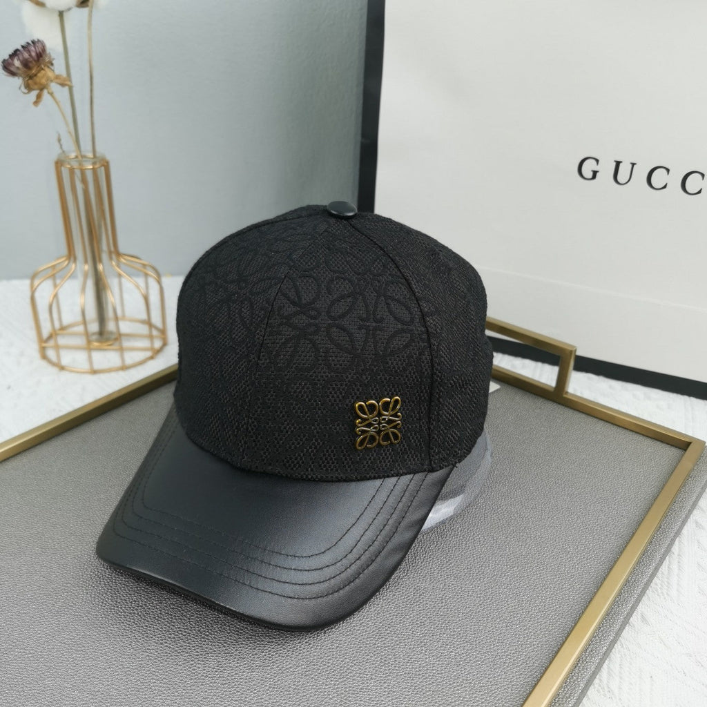 Leather Baseball Cap – Luxury Designer Cap