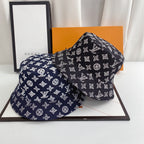 Luxury Monogram Denim Bucket Hat | Luxury Designer 1v Hat
