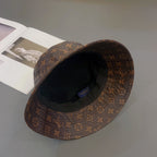 Luxury Monogram Leather Bucket Hat | Luxury Designer 1v Hat