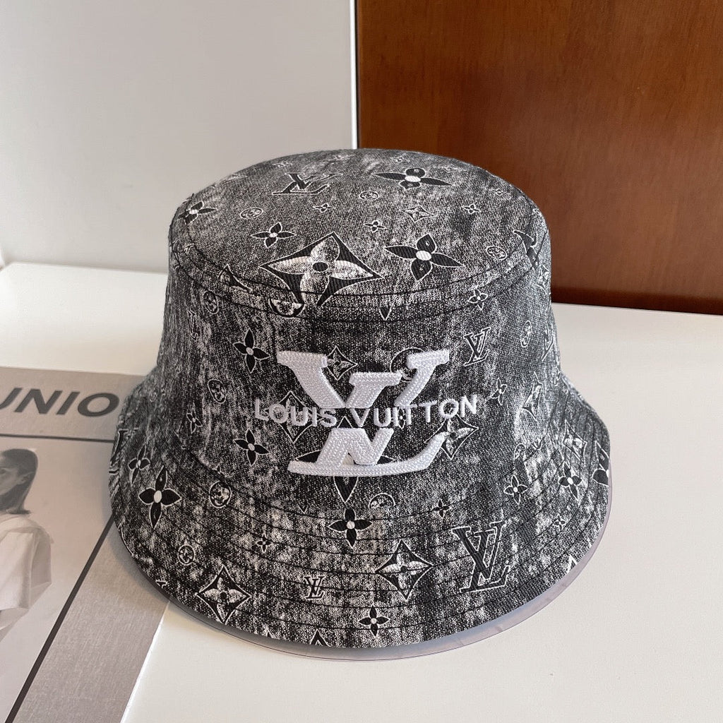 Luxury Monogram Embroidered Bucket Hat