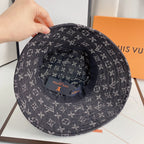 Luxury Monogram Denim Bucket Hat