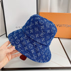 Luxury Monogram Denim Bucket Hat
