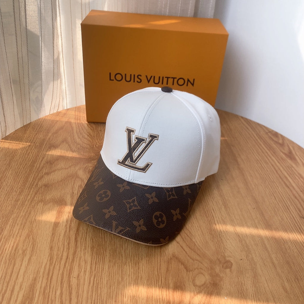 Luxury Embroidered PU Patchwork Baseball Cap