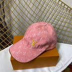 Luxury Embroidered Denim Baseball Cap