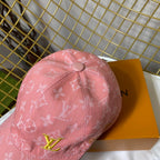 Luxury Embroidered Denim Baseball Cap