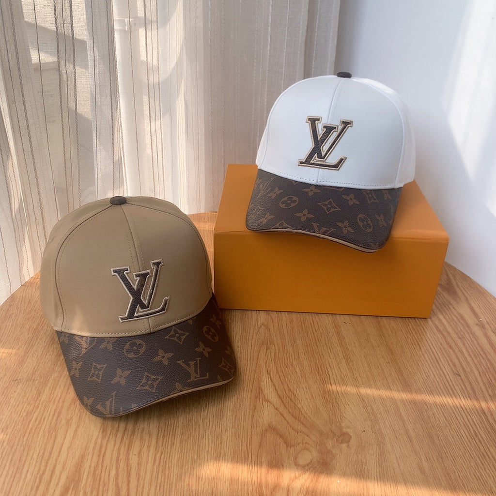 Luxury Embroidered PU Patchwork Baseball Cap