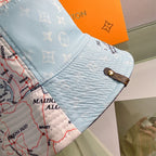 Luxury Monogram Reversible Bucket Hat