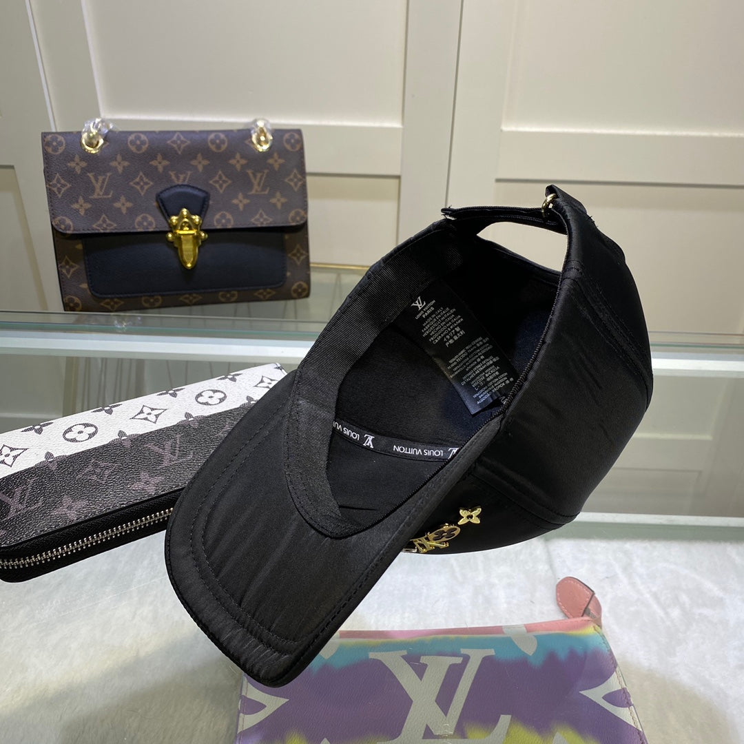 Luxury Satin 1v Monogram Baseball Cap for Men & Women | Luxury Designer Cap
