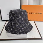 Luxury Monogram Denim Bucket Hat